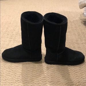 Black warm boots